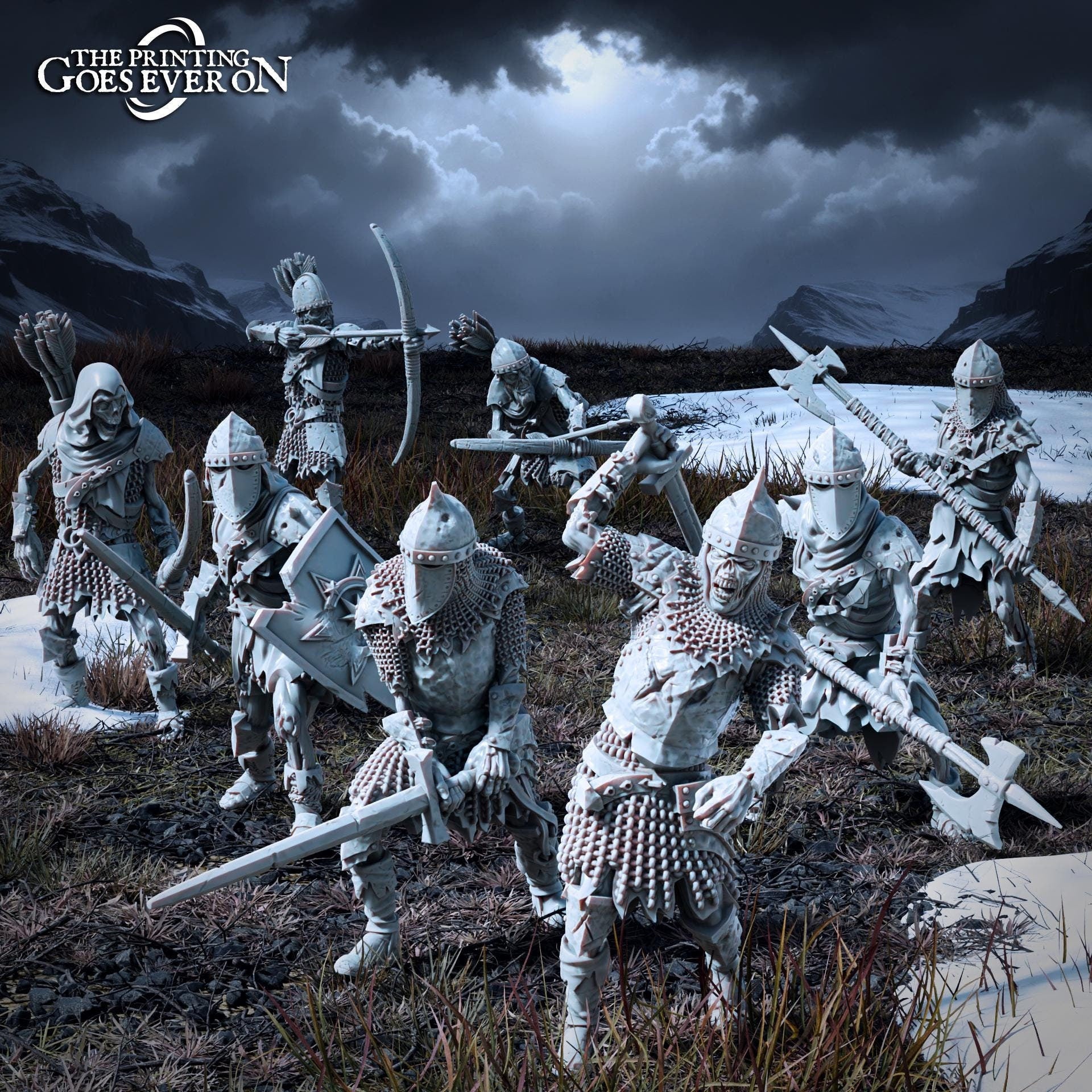 Wight Warband - Set of 8 (sculpted by Print Goes Ever On)