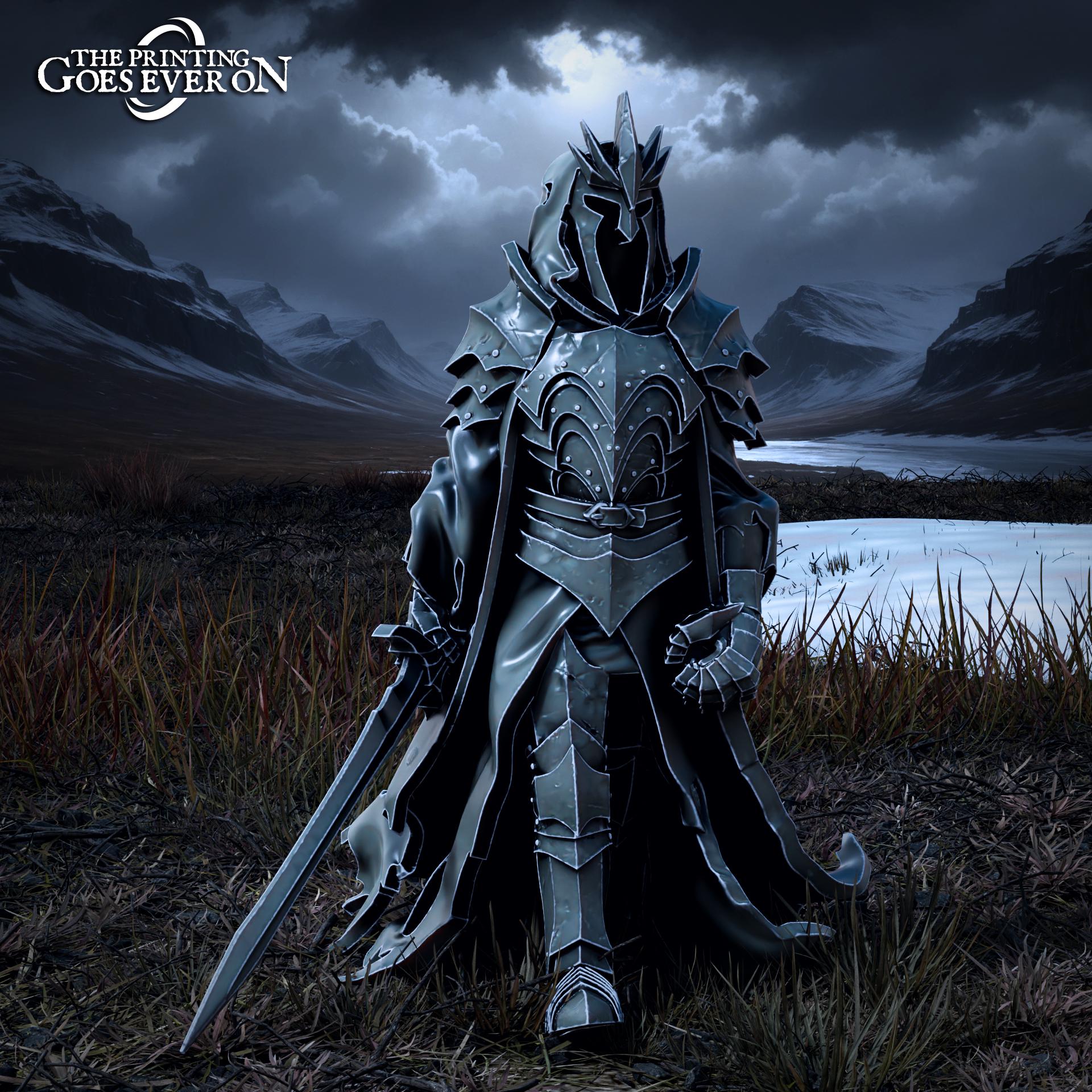 Dark King - Mounted & On Foot (sculpted by Print Goes Ever On)