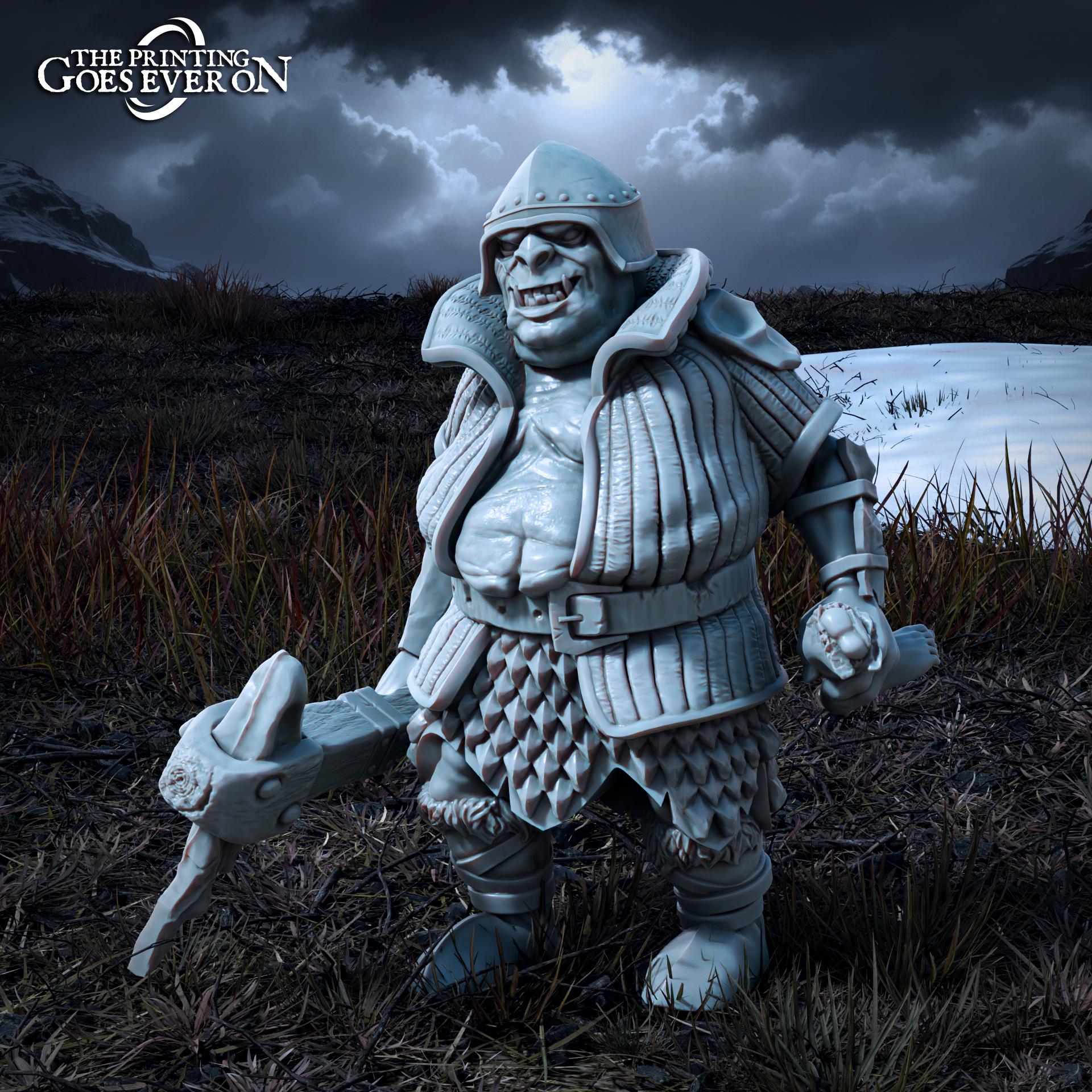 Gormuk the Opulent - Mounted & On Foot (sculpted by Print Goes Ever On)