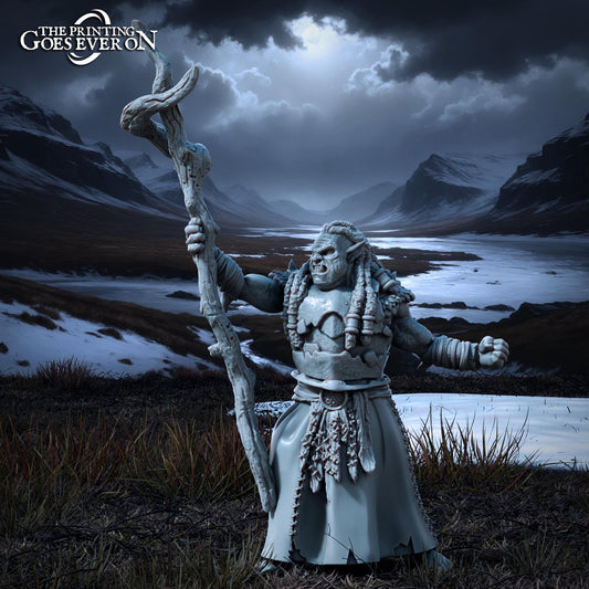 Ironmoor Orc Shaman (sculpted by Print Goes Ever On)