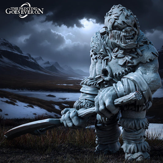 Ironmoor Troll Chieftain (sculpted by Print Goes Ever On)