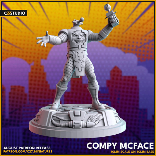 Arnim Zola / Compy McFace 40mm miniature (sculpted by C27 collectibles) (Crisis Protocol Proxy/Alternative)