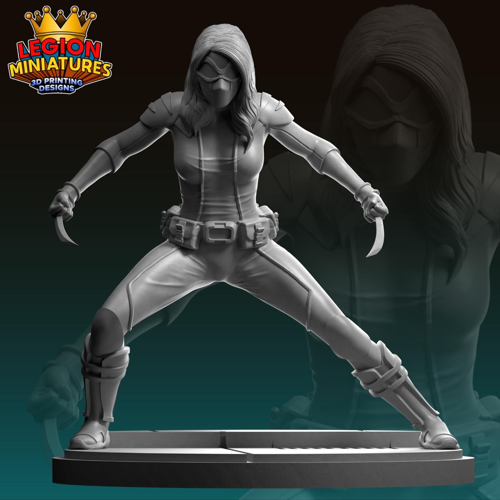 Honey Badger Fan-Art 40mm Miniature (Sculpted by Legion Miniatures) (Crisis Protocol Proxy/Alternative)