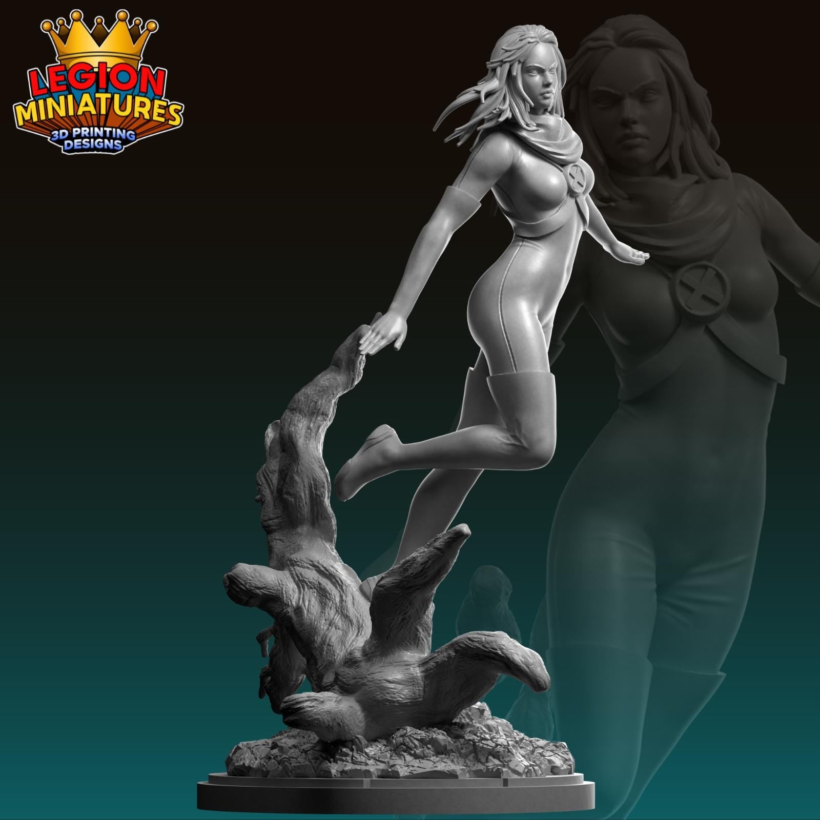 Ultimate Rogue Fan-Art 40mm Miniature (Sculpted by Legion Miniatures) (Crisis Protocol Proxy/Alternative)