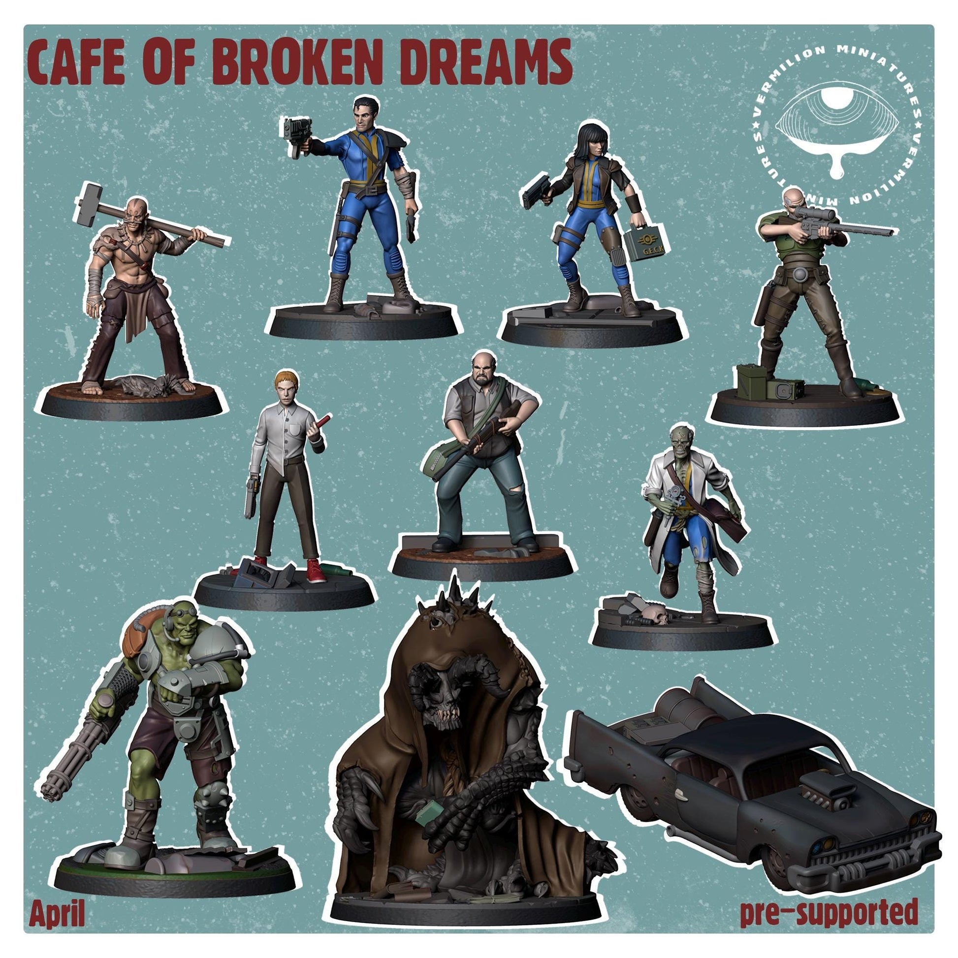 Warband - Cafe of Broken Dreams (10 miniatures) (Sculpted by Vermillion Miniatures)