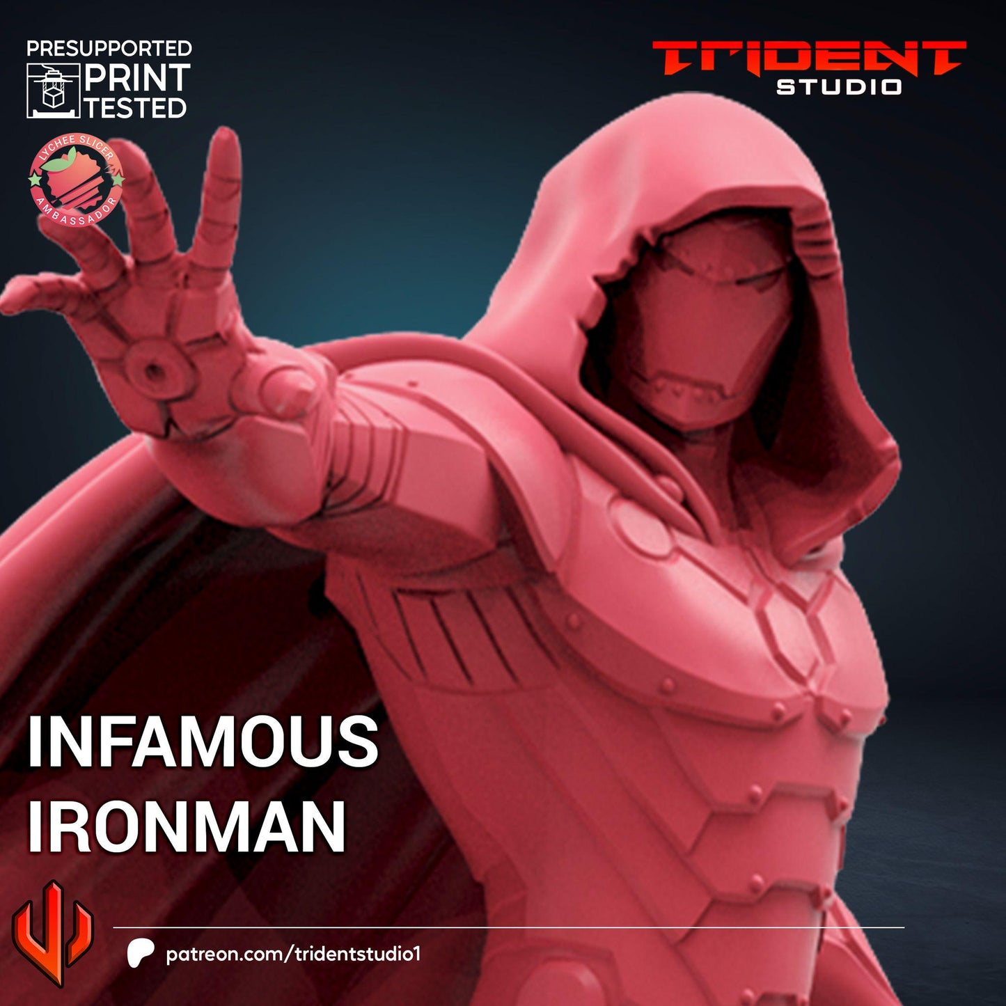 Infamous Iron Man(Fan art sculpted by Trident Studio) (Crisis Protocol Proxy/Alternative)