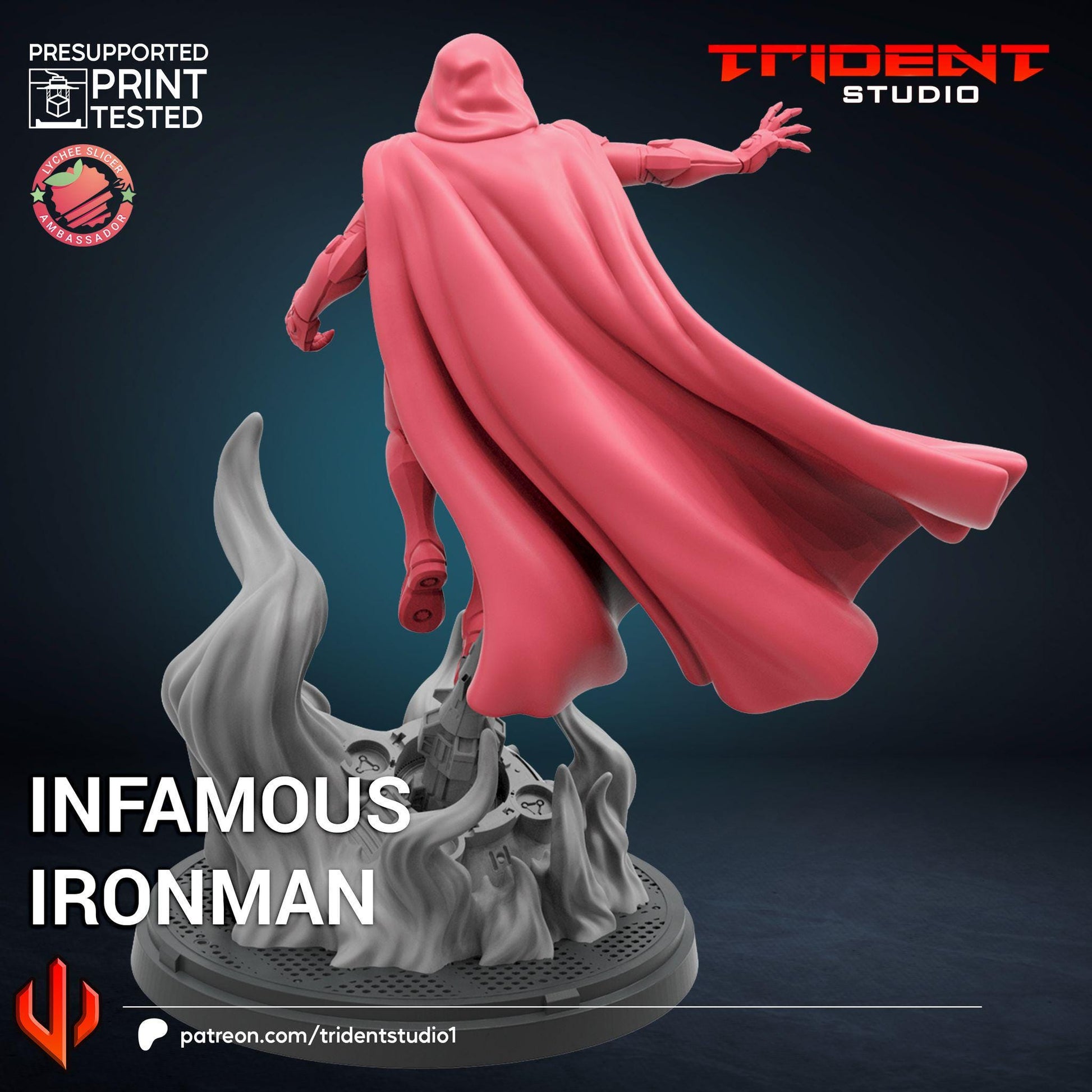 Infamous Iron Man(Fan art sculpted by Trident Studio) (Crisis Protocol Proxy/Alternative)