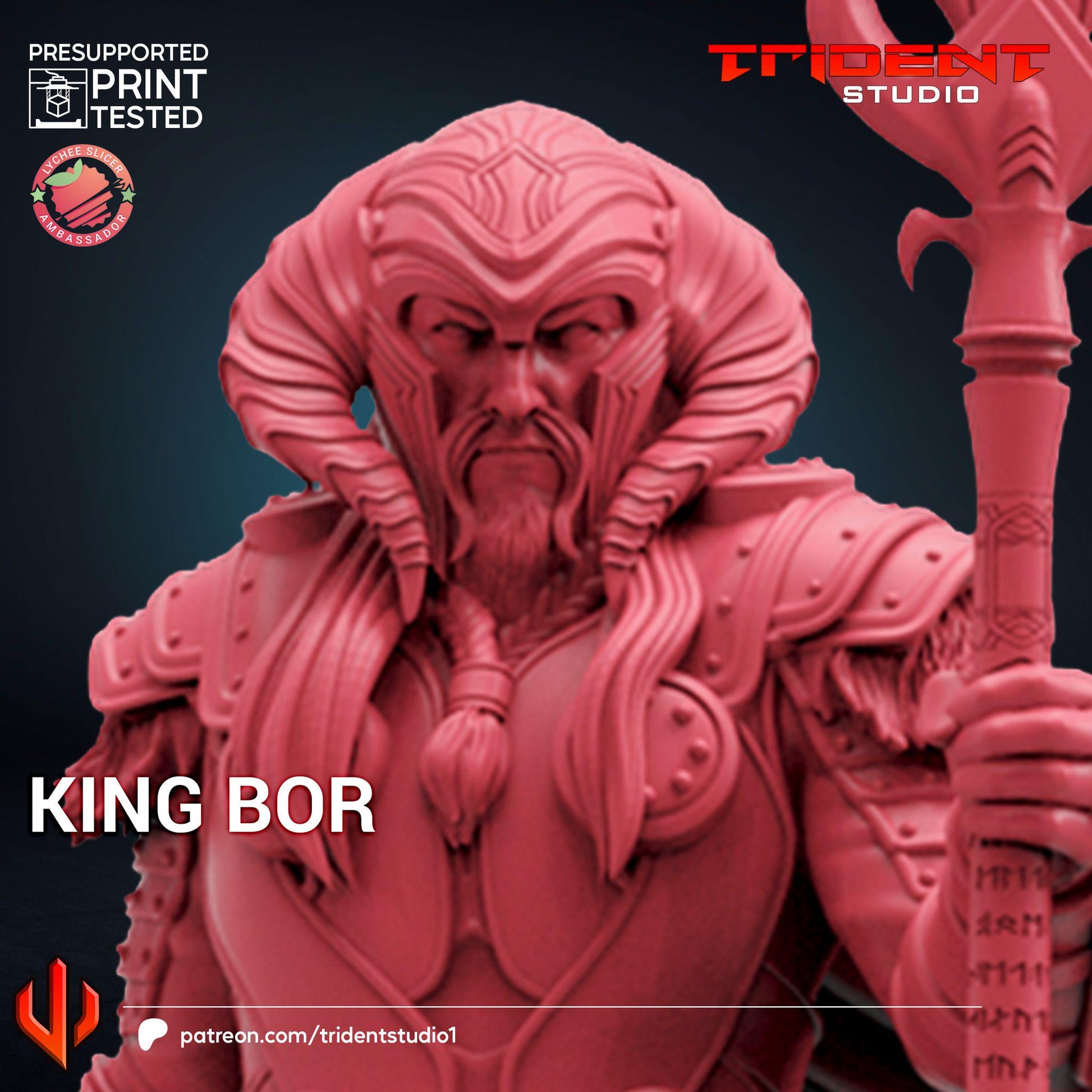King Bor (Fan art sculpted by Trident Studio) (Crisis Protocol Proxy/Alternative)