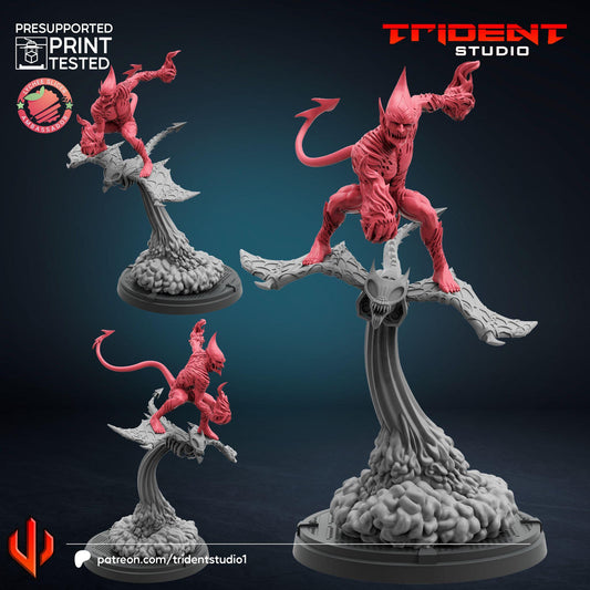 Red Goblin (Fan art sculpted by Trident Studio) (Crisis Protocol Proxy/Alternative)