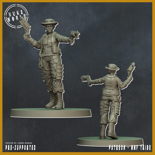 Shield of the People - Female 03 - Nukeworld (Sculpted by Jandro Miniatures)
