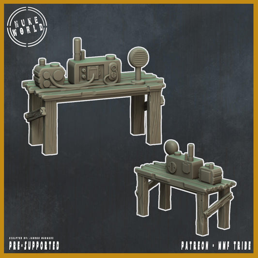 Radio Table - Nukeworld (Sculpted by Jandro Miniatures)