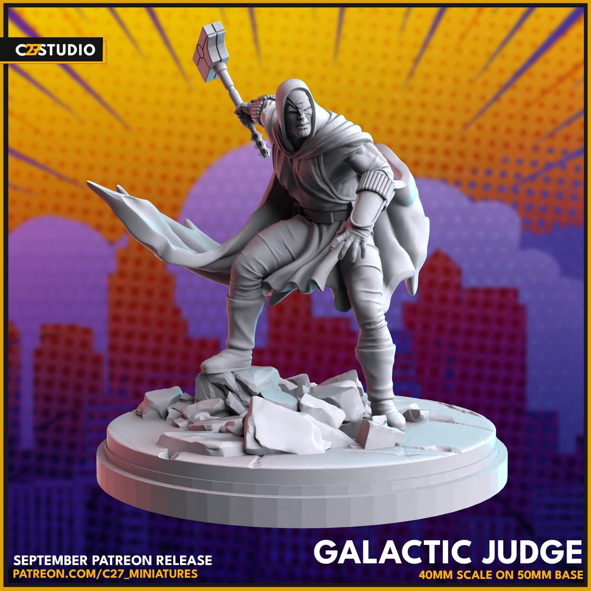 Ronan the Accuser / Galactic Judge 40mm miniature (sculpted by C27 collectibles) (Crisis Protocol Proxy/Alternative)