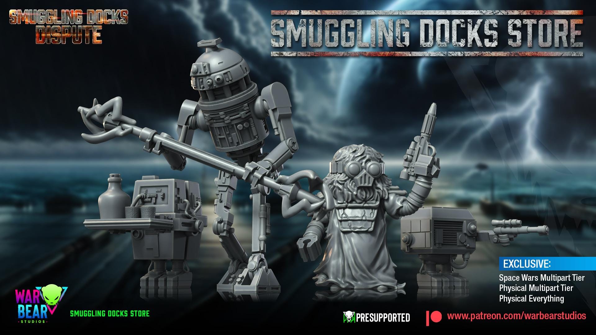 Darkstar Mercenaries - set of 9 (Sculpted by War Bear Studios)