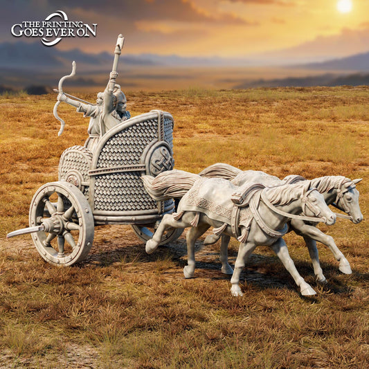 Golden Khanate Khan's Chariot (sculpted by Print Goes Ever On)