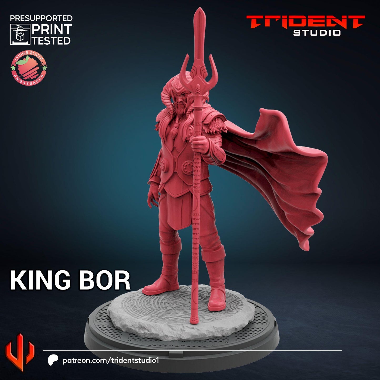 King Bor (Fan art sculpted by Trident Studio) (Crisis Protocol Proxy/Alternative)