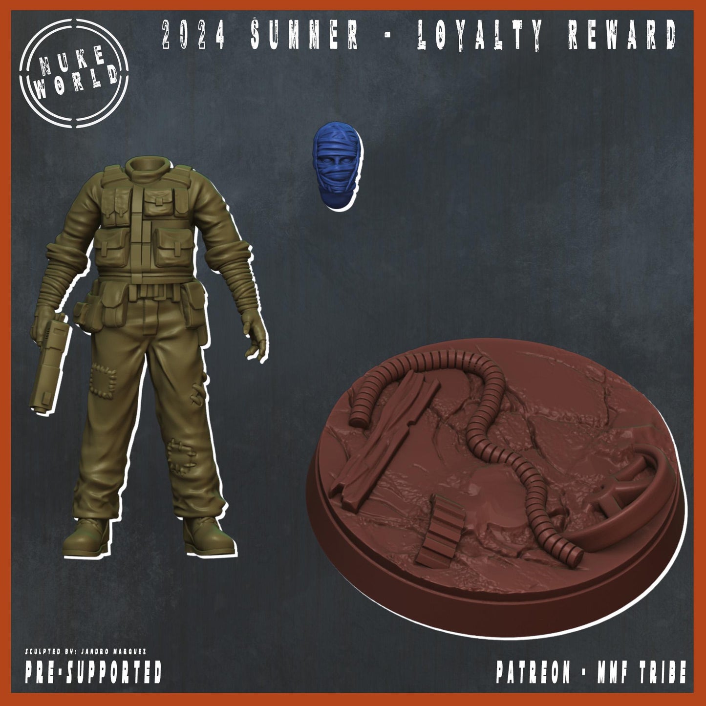 The Scorched Man - Nukeworld (Sculpted by Jandro Miniatures)
