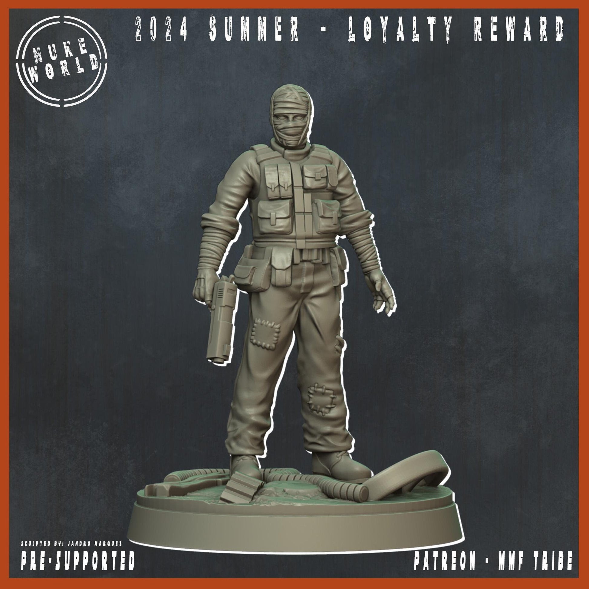 The Scorched Man - Nukeworld (Sculpted by Jandro Miniatures)