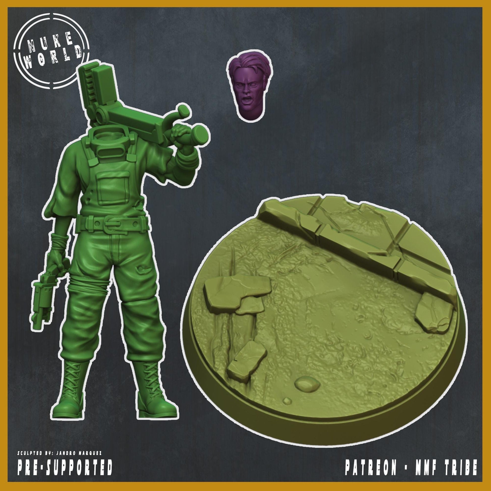 Mechanic - Nukeworld (Sculpted by Jandro Miniatures)