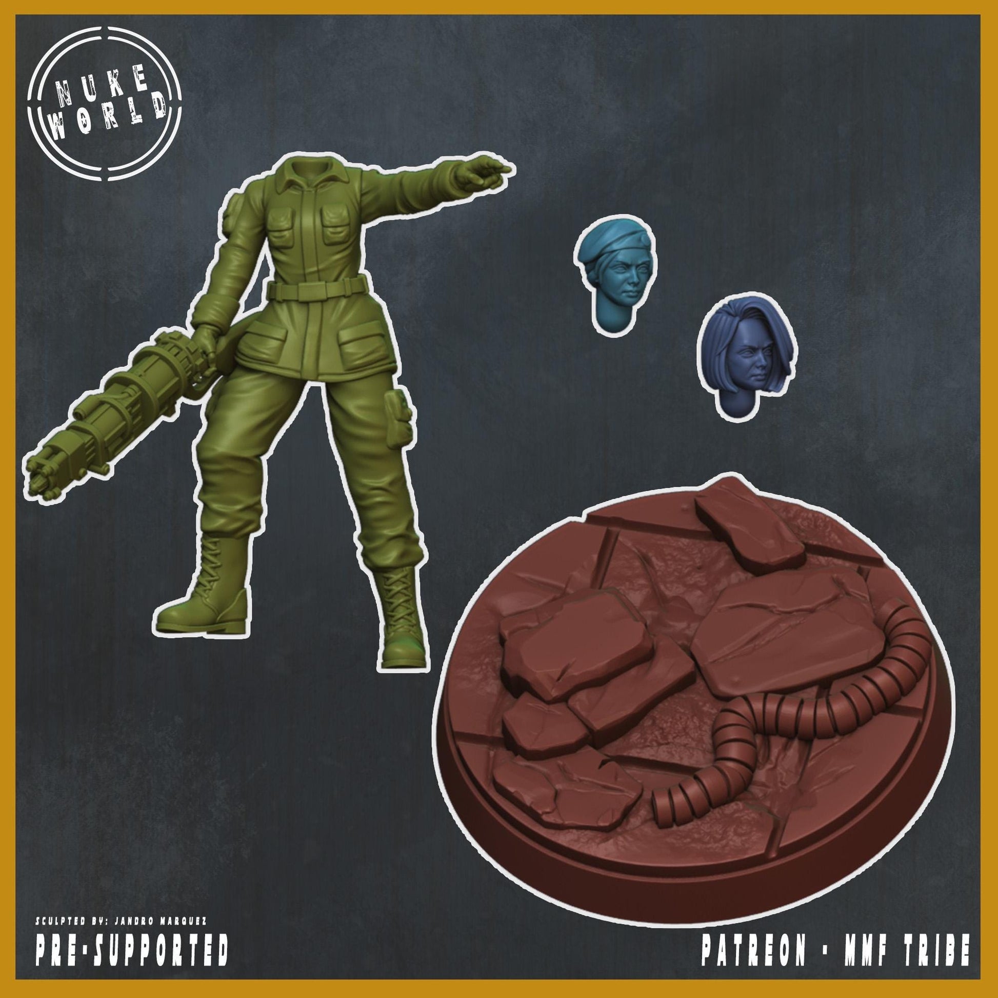 Colonel - Nukeworld (Sculpted by Jandro Miniatures)