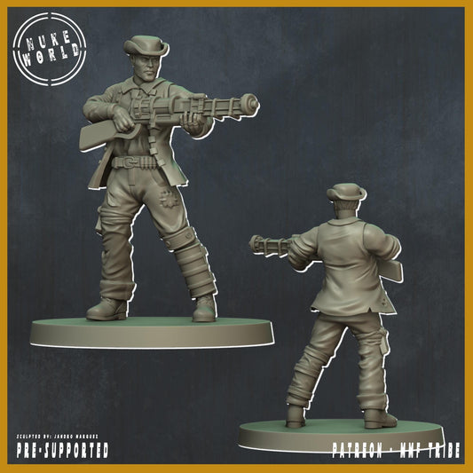Shield of the People - Male 02 - Nukeworld (Sculpted by Jandro Miniatures)