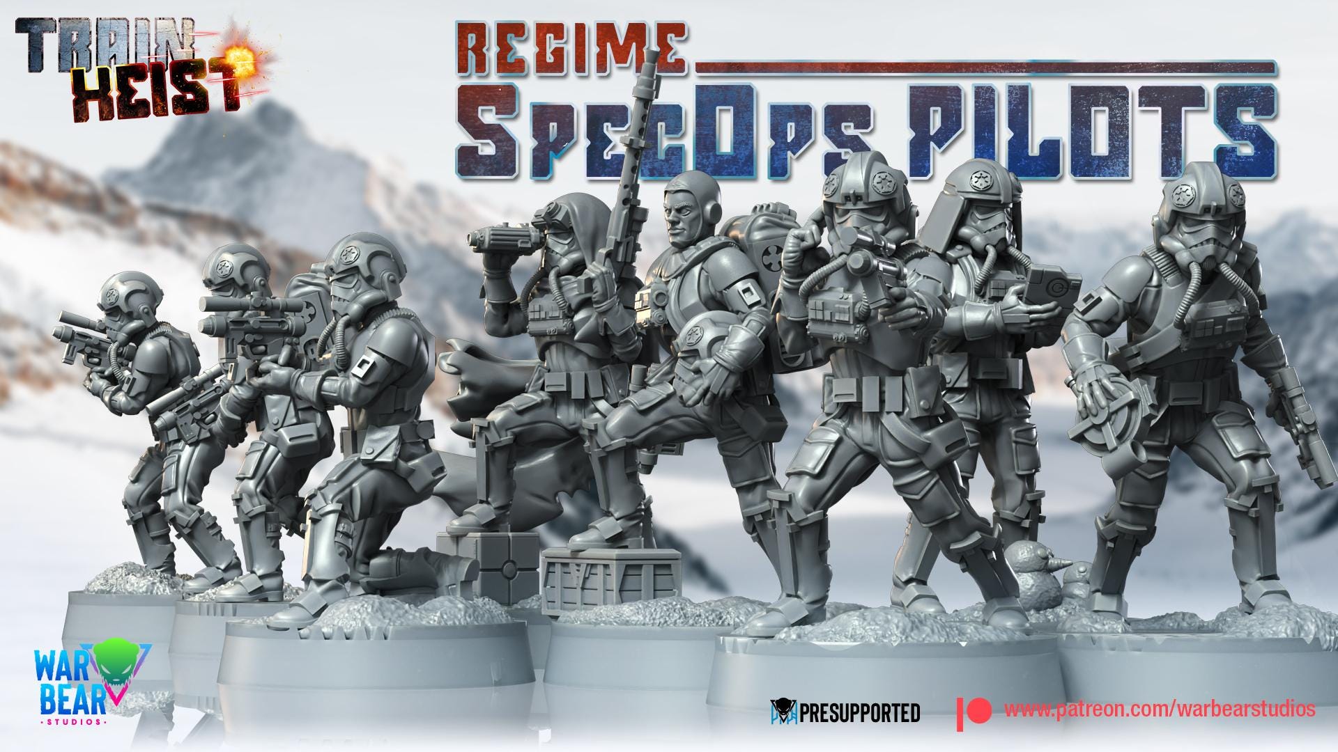 Regime Spec Ops Pilots - set of 8 (Sculpted by War Bear Studios)