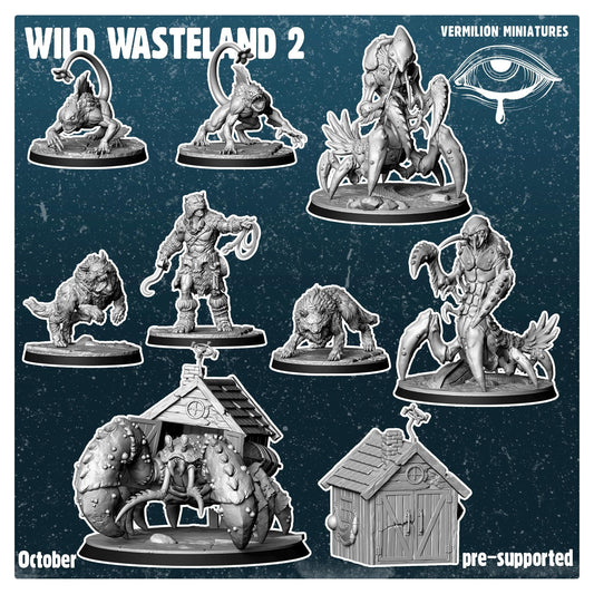 Wild Wasteland 2 Warband - 9 models (Sculpted by Vermillion Miniatures)