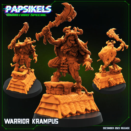 Warrior Krampus - Cyberpunk Miniature (sculpted by Papsikels)