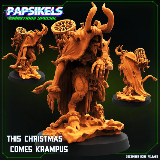 This Christmas Comes Krampus - Cyberpunk Miniature (sculpted by Papsikels)