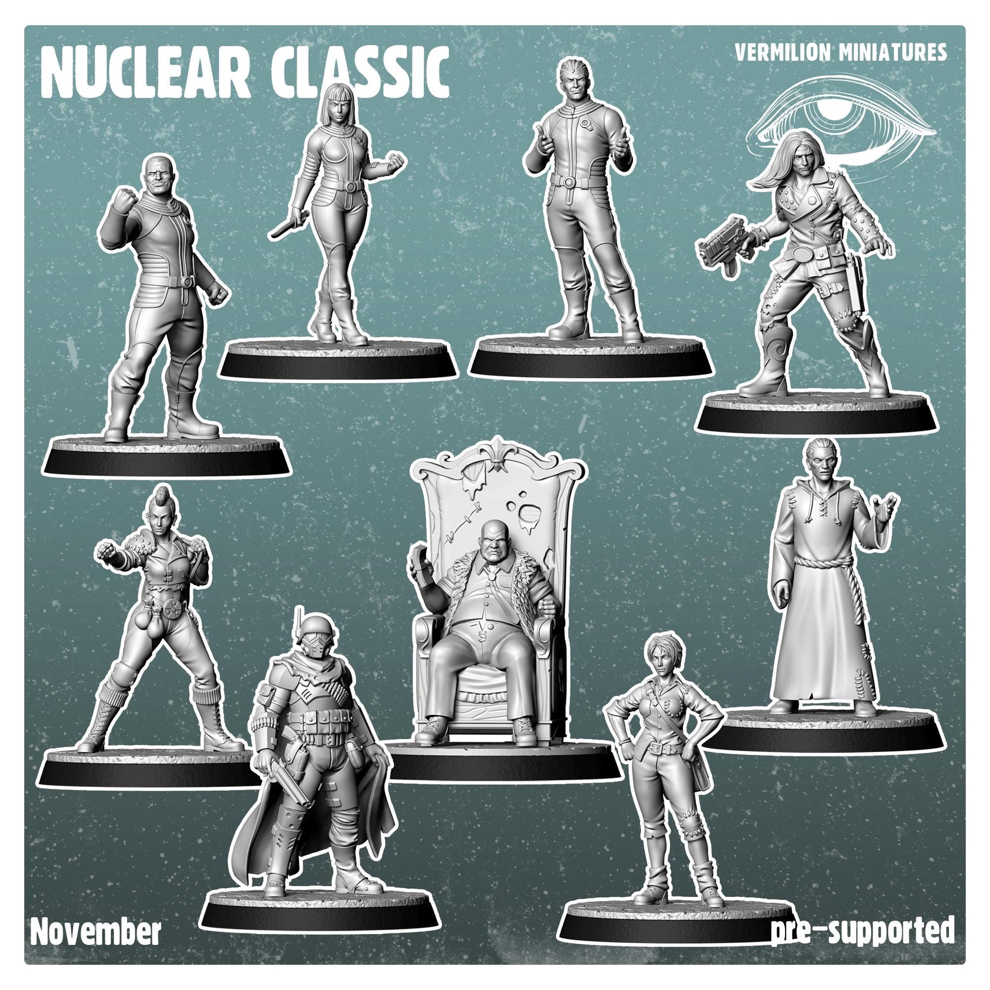 Nuclear Classics Warband (Sculpted by Vermillion Miniatures)