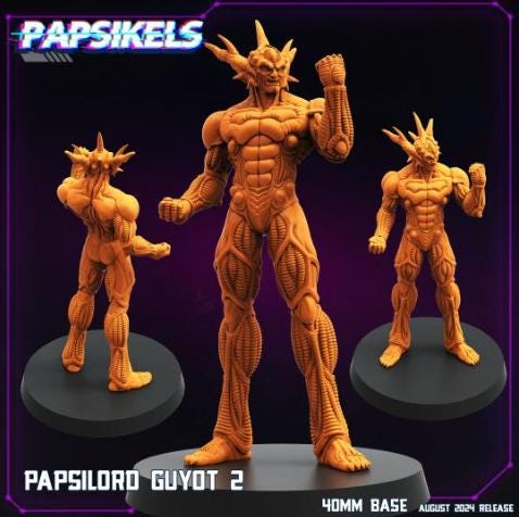 Papsilord Guyot 2 - Cyberpunk Miniature (sculpted by Papsikels)