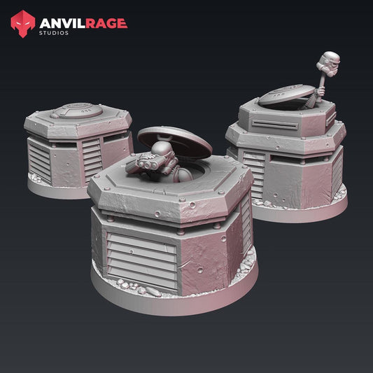 POI - Empire Bunker Base - 1 modular model (Sculpted by Anvilrage Studios)