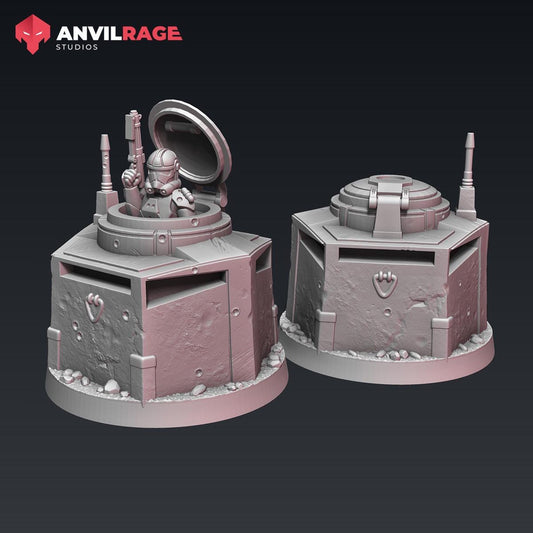POI - Empire Bunker Base - 1 modular model (Sculpted by Anvilrage Studios)