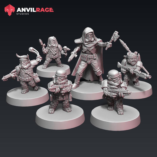 Guerilla Bear Defectors - set of 6 (Sculpted by Anvilrage Studios)