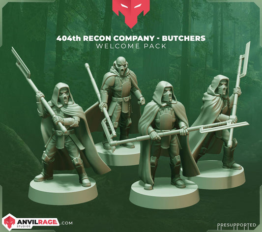 404 Recon Company - Butchers - set of 4 (Sculpted by Anvilrage Studios)