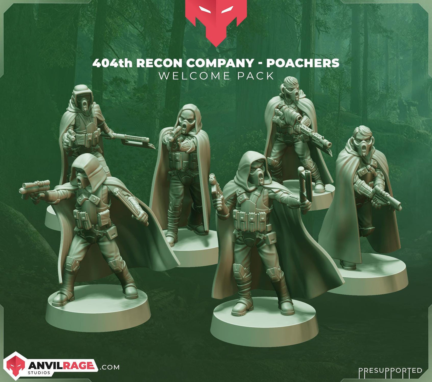 404 Recon Company - Poachers - set of 6 (Sculpted by Anvilrage Studios)