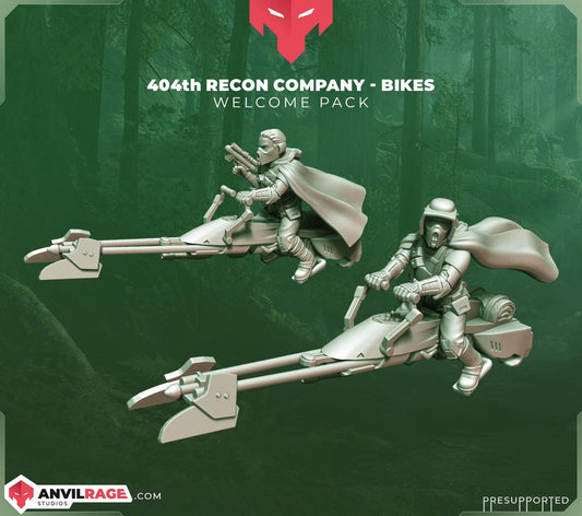 404 Recon Company - Bikes - set of 2 (Sculpted by Anvilrage Studios)