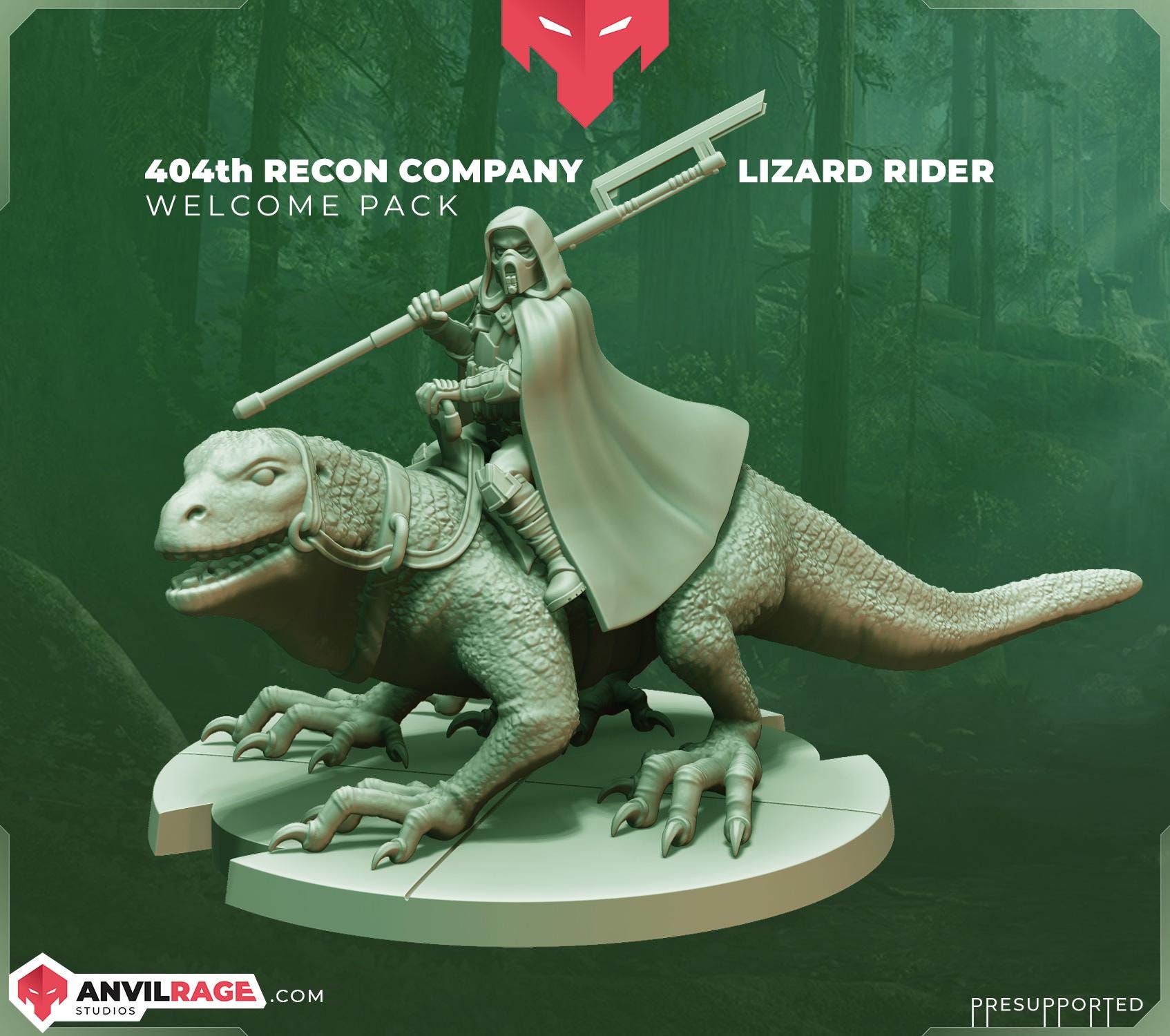 404 Recon Company - Lizard Rider (Sculpted by Anvilrage Studios)