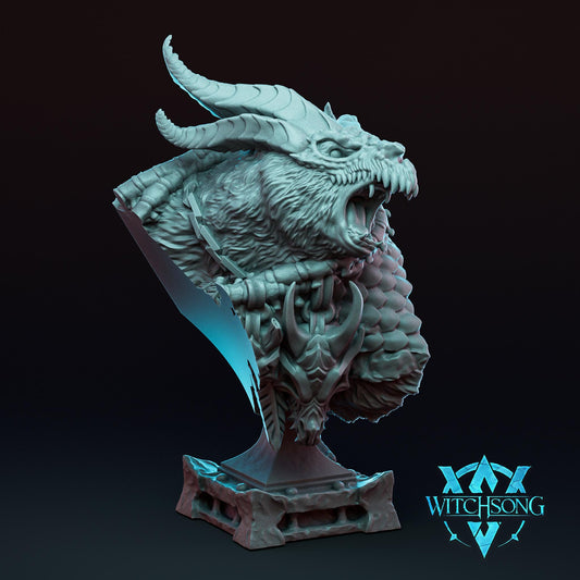 Ursalox, Wyrm-Hunter - Bust (Sculptede by Witchsong Miniatures)