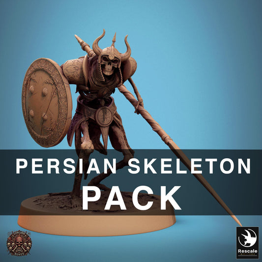 Persian Skeleton Pack - set of 18 - Conclave of Bones (Sculpted by Rescale Miniatures)