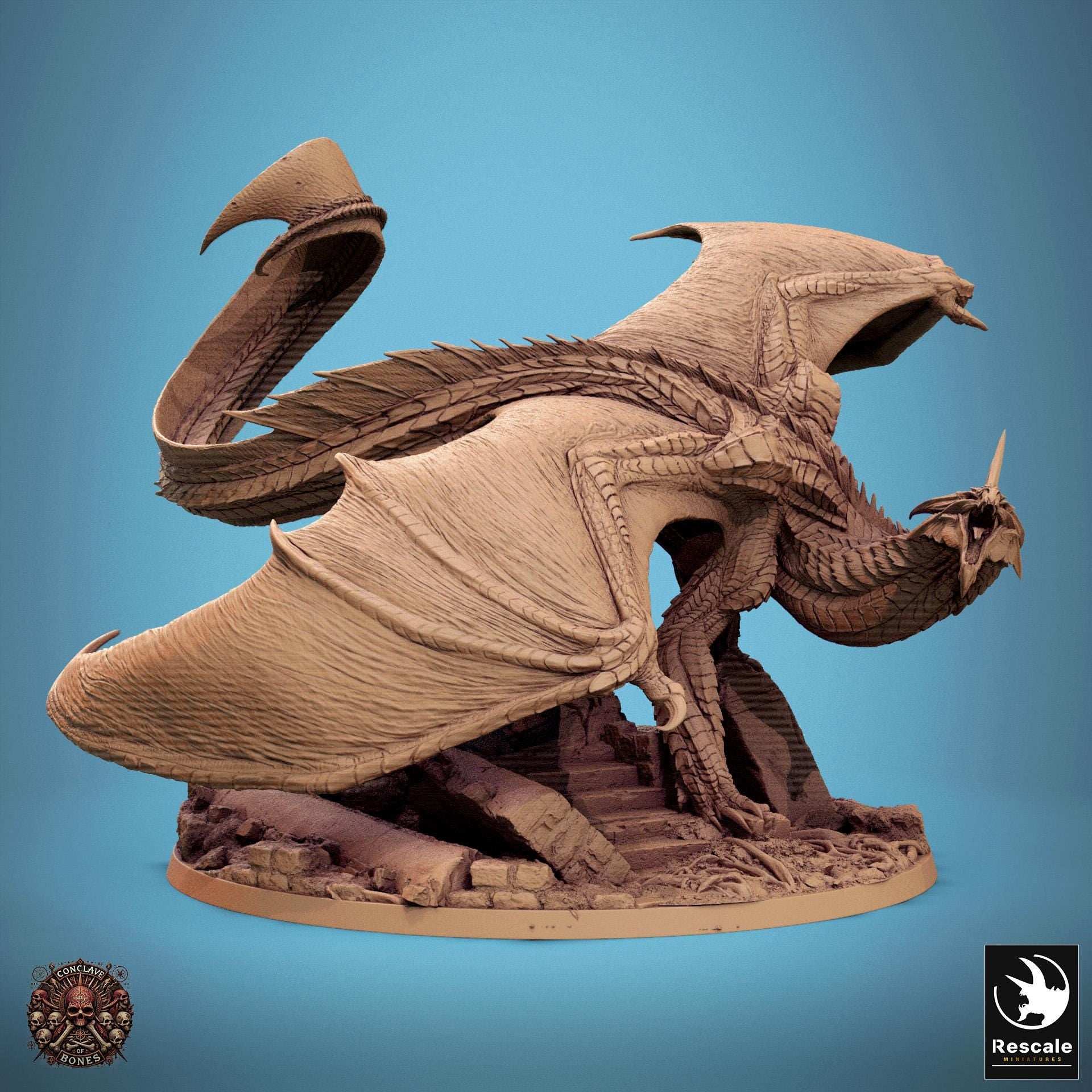 Silver Dragon - Guard - Conclave of Bones (Sculpted by Rescale Miniatures)