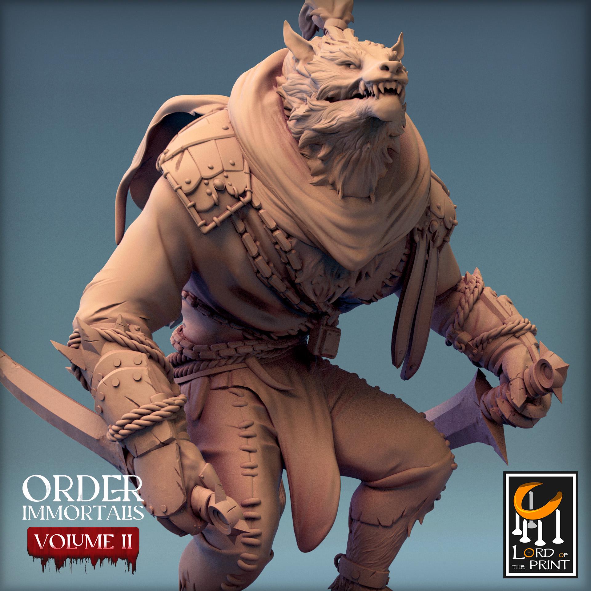 Werewolf - Parry - Order Immortalis II (Sculpted by Rescale Miniatures)