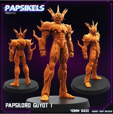Papsilord Guyot 1 - Cyberpunk Miniature (sculpted by Papsikels)