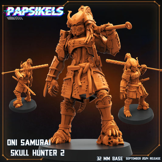 Oni Samurai Skull Hunter 2 - Predator Fan Art (sculpted by Papsikels)