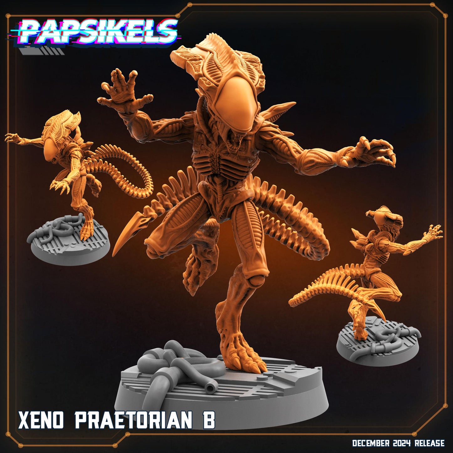 Xeno Praetorian B - Xenomorph Fan Art (sculpted by Papsikels)