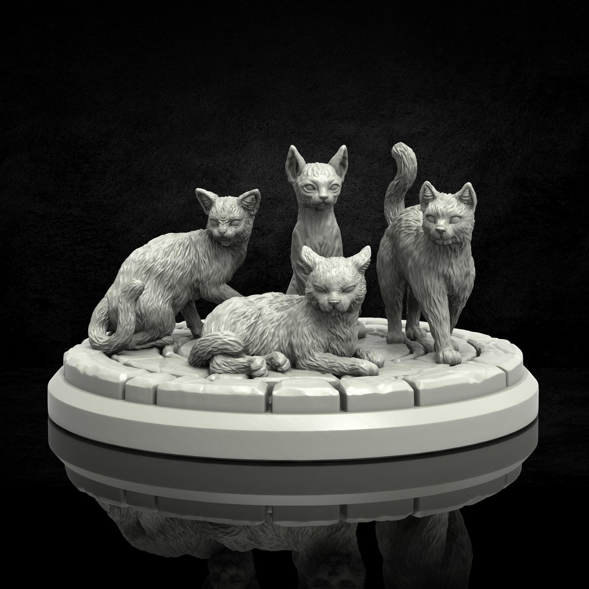 Cats of Ulthar (sculpted by Adaevy Creations)