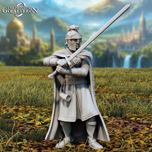 Tarsyn, Warden of Shadowed Fate - Tales of the Radian Shores (sculpted by Print Goes Ever On)