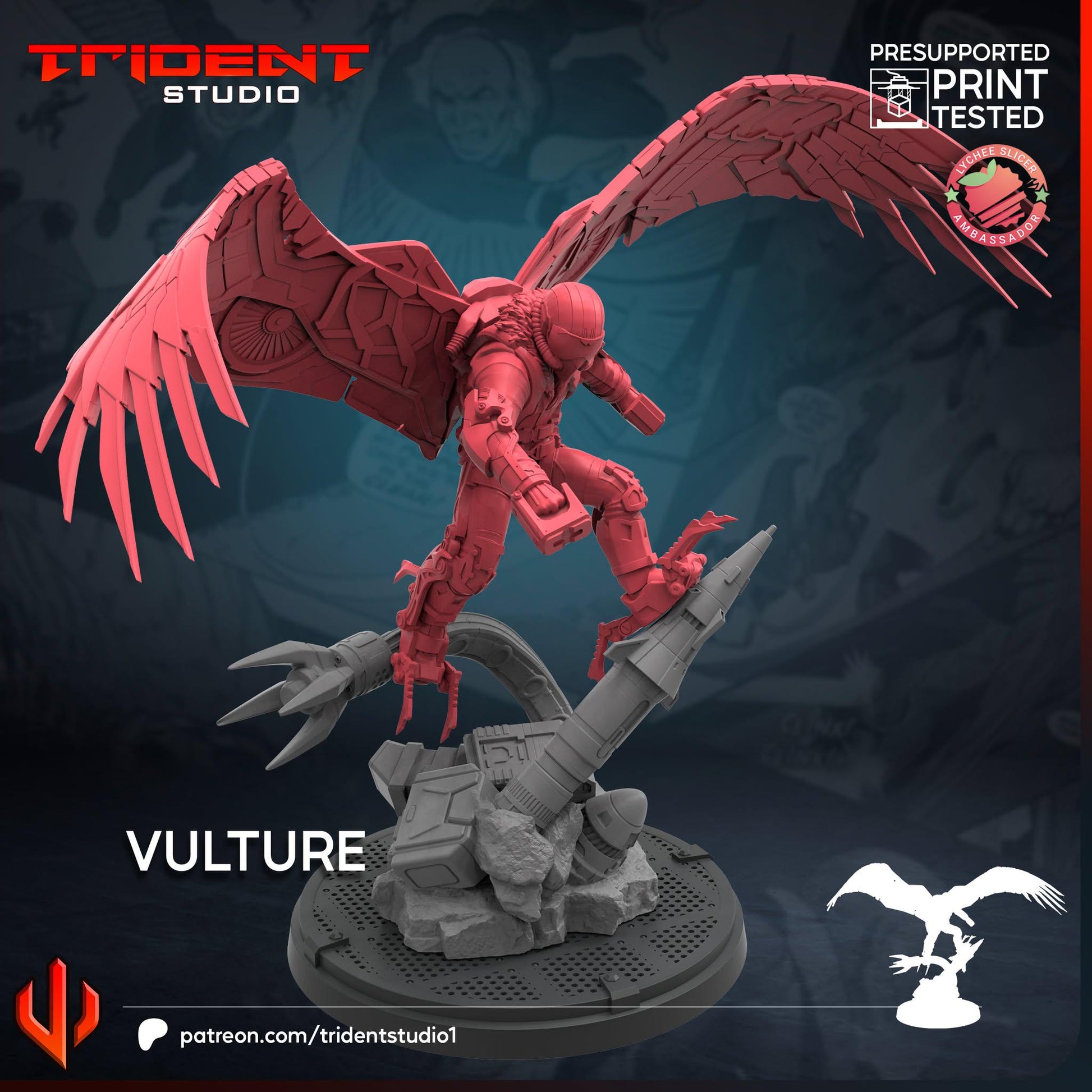 Vulture (Fan art sculpted by Trident Studio) (Crisis Protocol Proxy/Alternative)