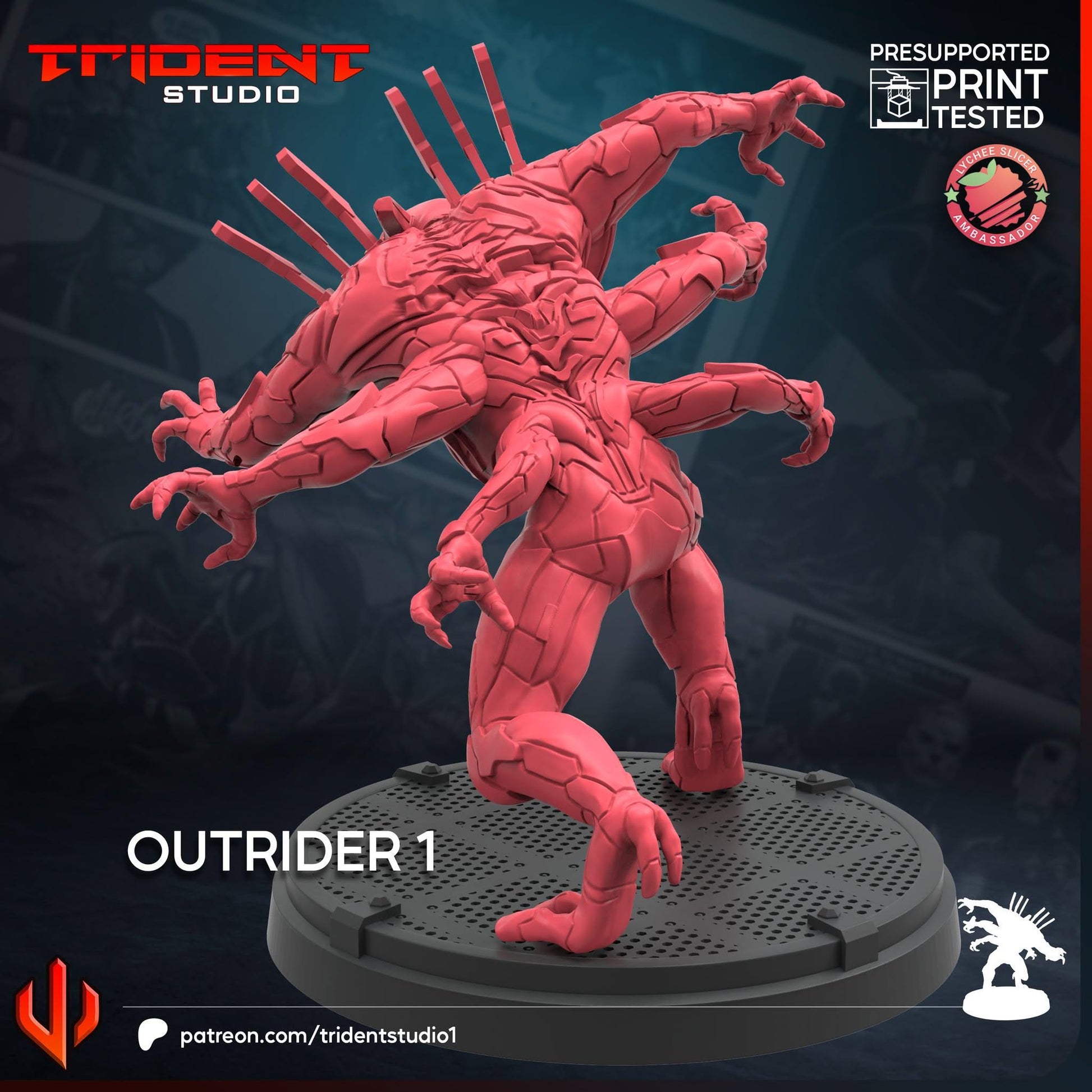 Outrider 1 (Fan art sculpted by Trident Studio) (Crisis Protocol Proxy/Alternative)