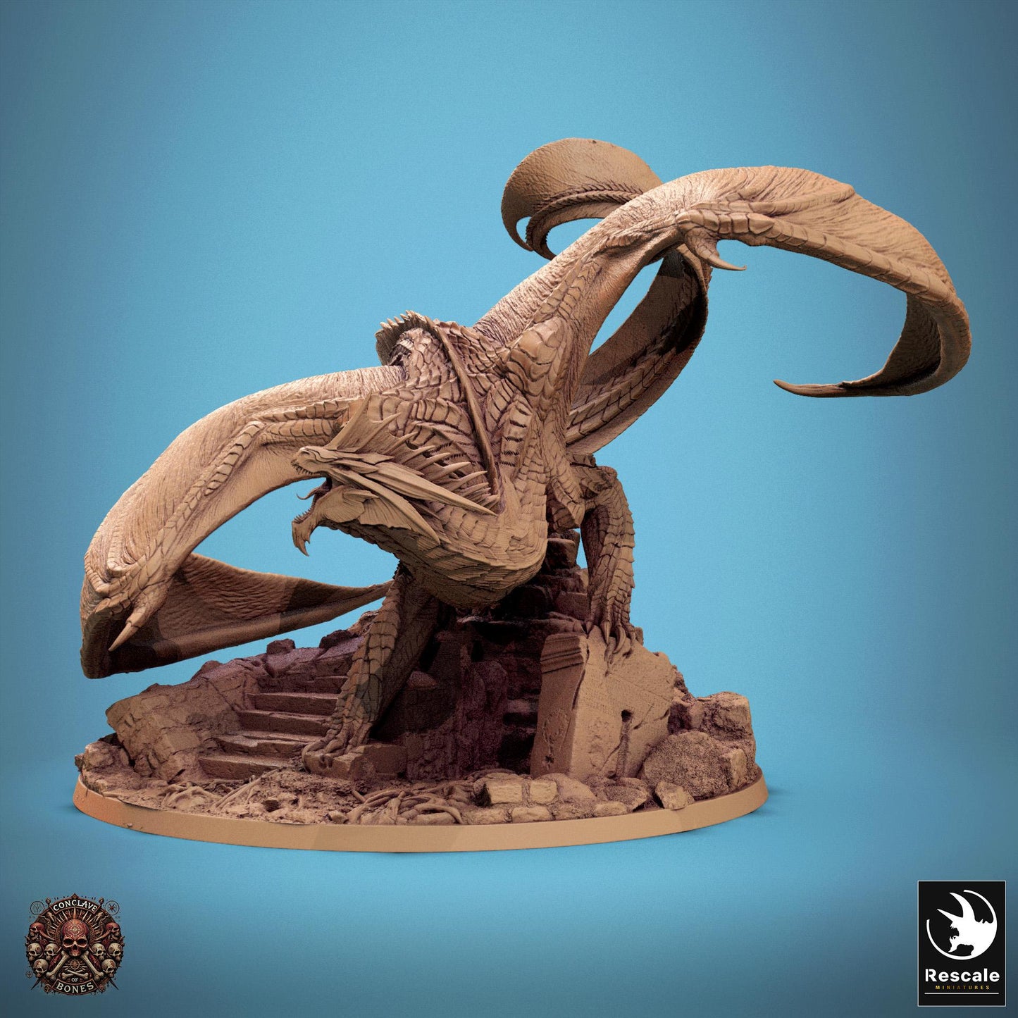 Silver Dragon - Guard - Conclave of Bones (Sculpted by Rescale Miniatures)
