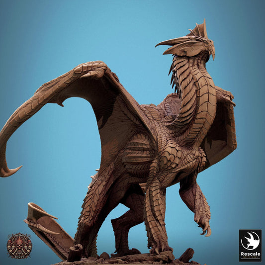 Silver Dragon - Walk - Conclave of Bones (Sculpted by Rescale Miniatures)